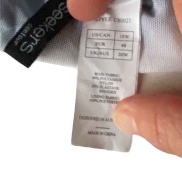 Seekers Contour One Piece Floral Swimsuit, 18W - Picture 5 of 7